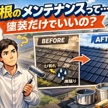 屋根のメンテナンスは塗装でもいい？